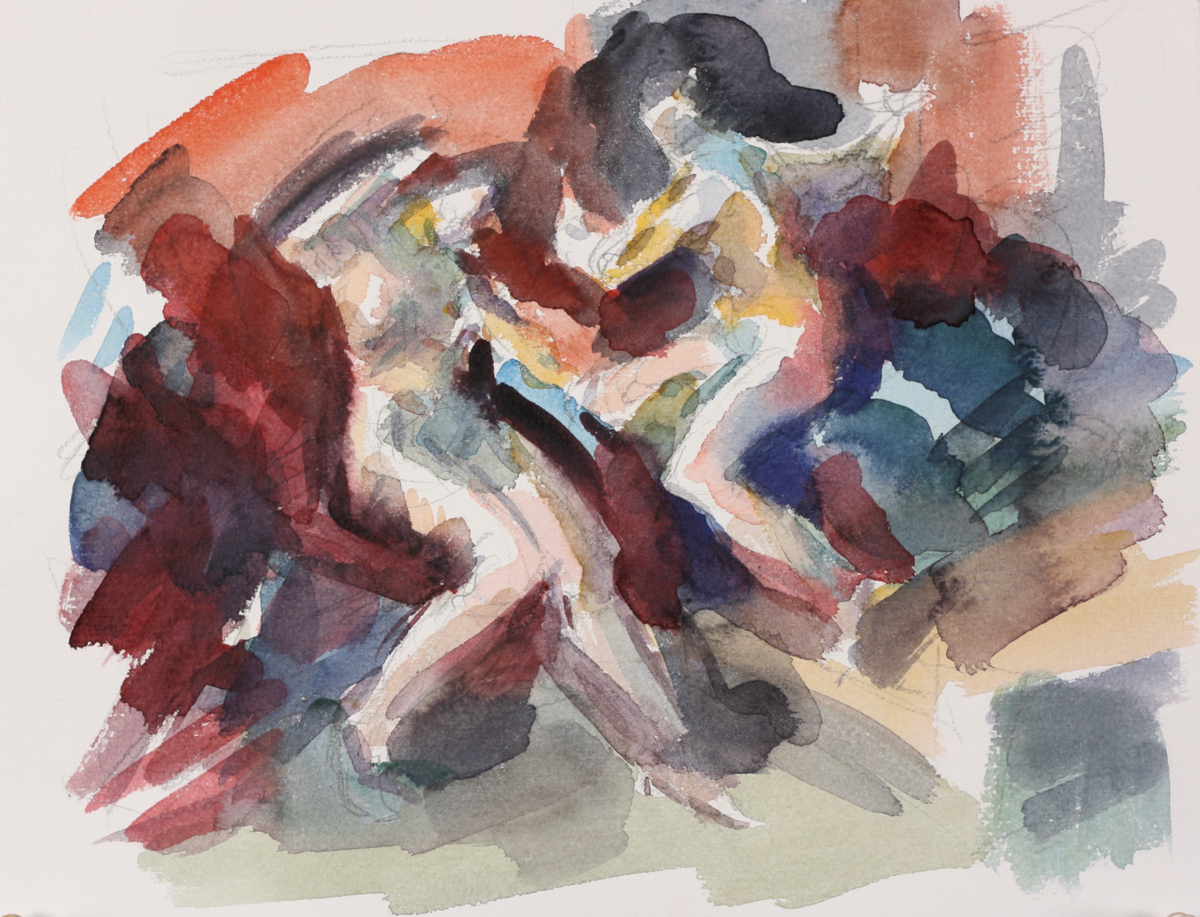 Untitled; watercolor, 28 x 38 cm, 2014