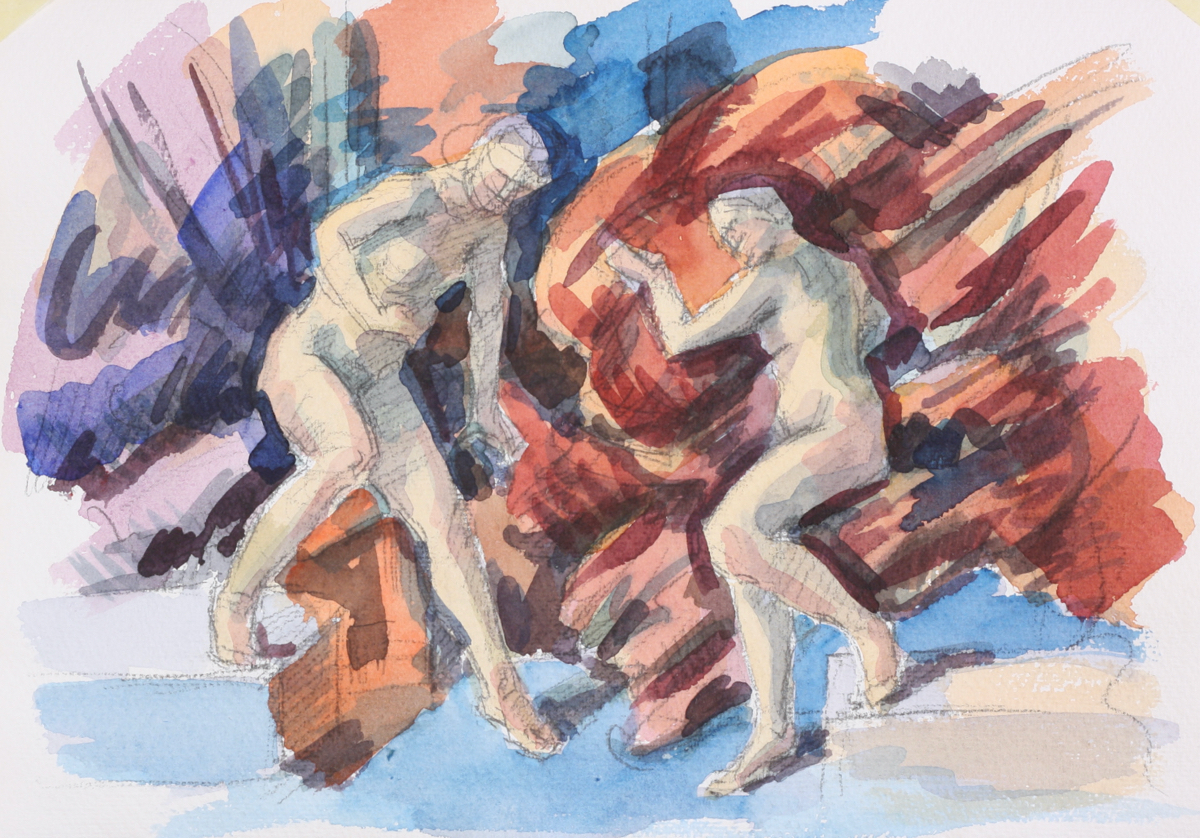untitled; watercolor, 30 x 42 cm, 2019